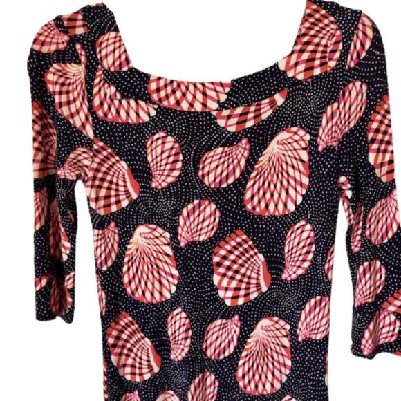 Lilly Pulitzer Newport Dress "Great Escape" Seashells Red/White/Blue - S - Picture 6 of 11